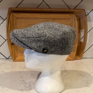 Hatman of Ireland Tweed Flat Cap Irish Wool Handmade size M peaky blinders